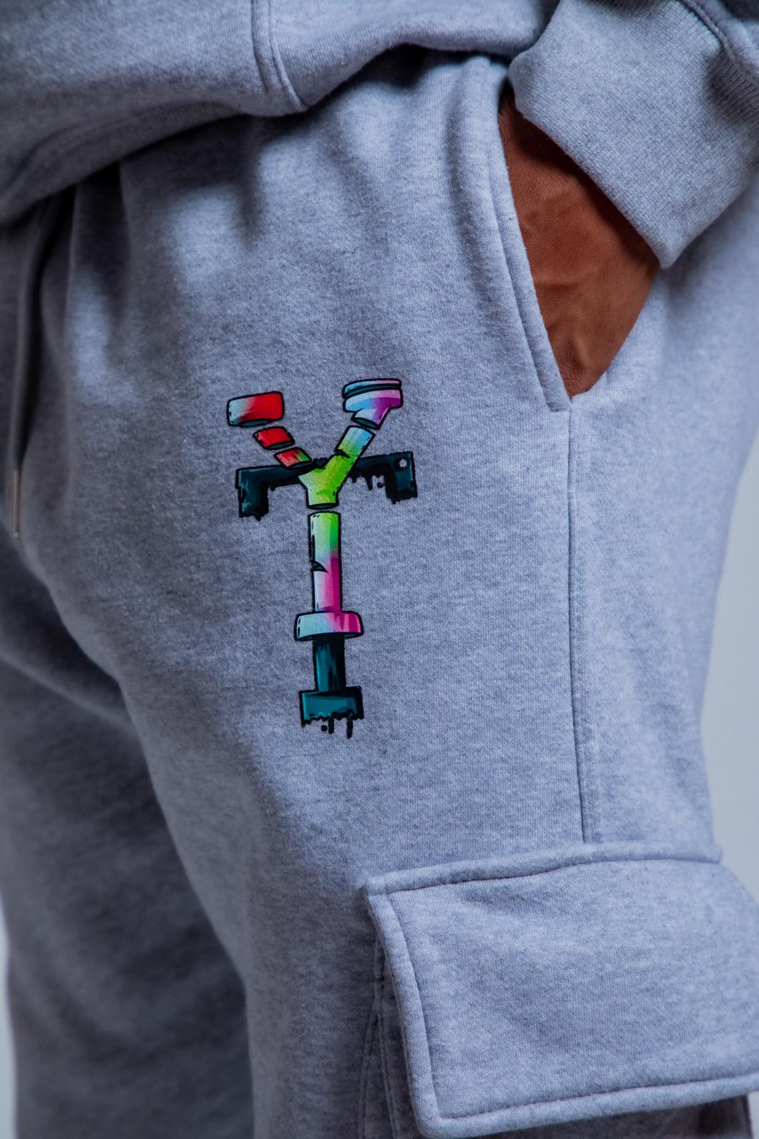 Grey “ Life is a game, take control” Sweatsuit