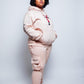 Beige “Black is beauty” Sweatsuit